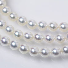 パールロングネックレス 準花珠 花珠落ち 無調色 7.5-8mm 約88cm オールノット 真珠総合研究所