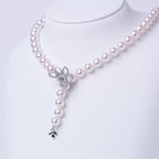 アジャスター2WAYパールネックレス ピンク 良質真珠 準花珠 真珠総合研究所