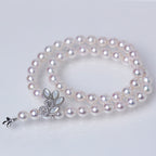 アジャスター2WAYパールネックレス ピンク 良質真珠 準花珠 真珠総合研究所