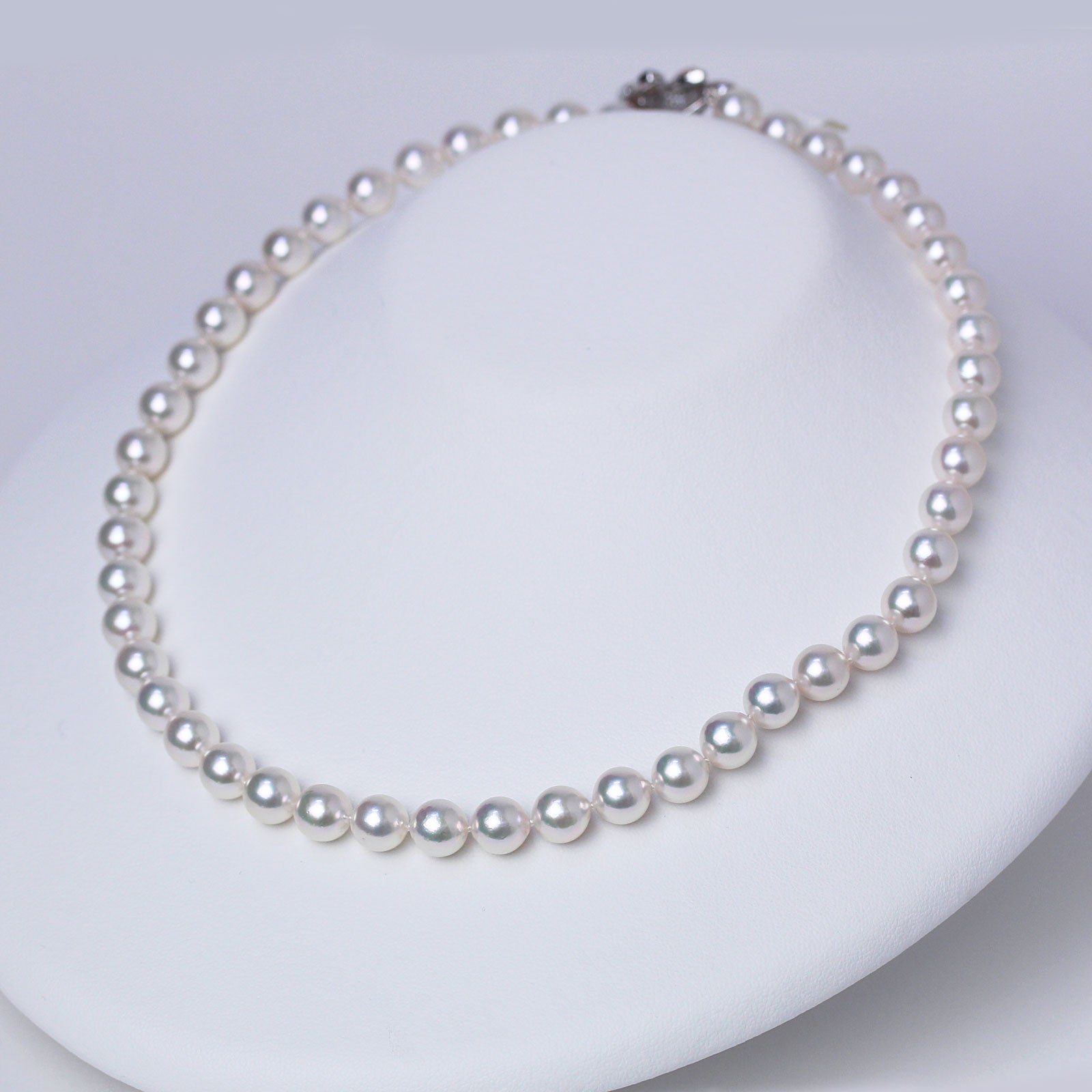 アジャスター2WAYパールネックレス ピンク 良質真珠 準花珠 真珠総合研究所