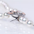 アジャスター2WAYパールネックレス ピンク 良質真珠 準花珠 真珠総合研究所