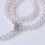 アジャスター2WAYパールネックレス ピンク 良質真珠 準花珠 真珠総合研究所