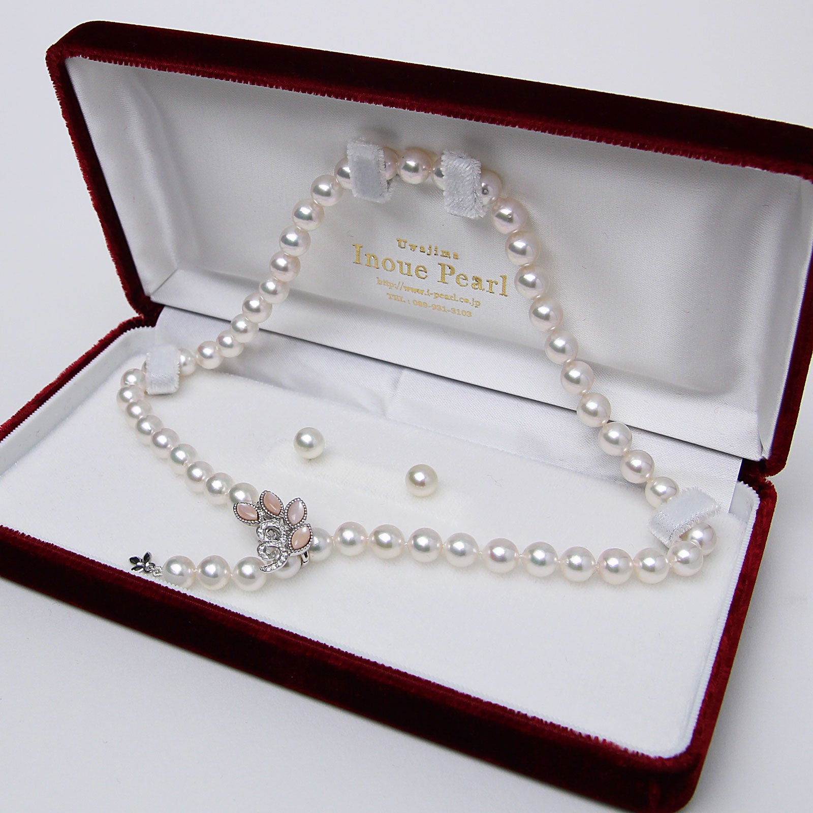 アジャスター2WAYパールネックレス ピンク 良質真珠 準花珠 真珠総合研究所