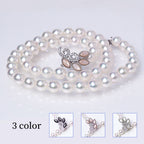 アジャスター2WAYパールネックレス ピンク 良質真珠 準花珠 真珠総合研究所