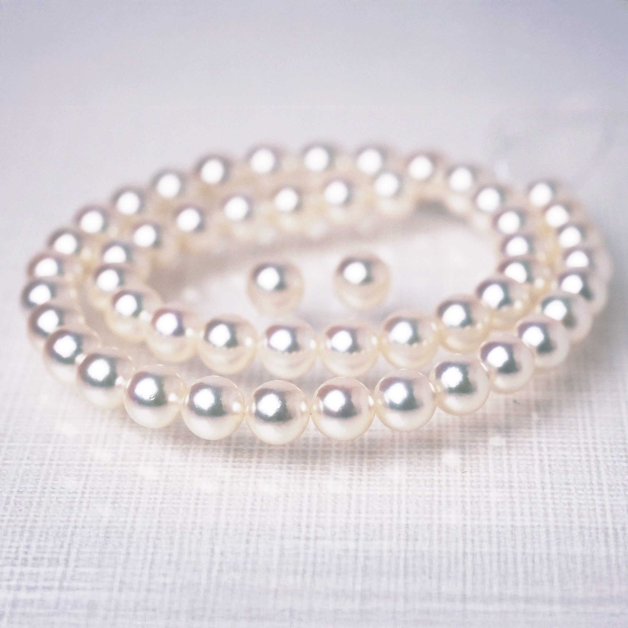 オーロラロゼ パールネックレスセット 無調色