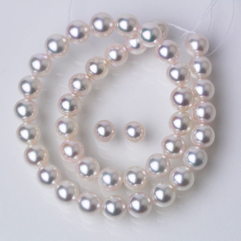 アコヤパールネックレスセット 10-11mm 希少な大粒 準花珠 花珠落ち 調色ピンク
