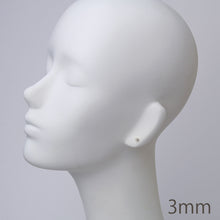 ベビーパールピアス 3mm 直結スタッドタイプ ノングレード