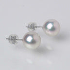 オーロラ天女 パールピアス 9mm 希少な大粒