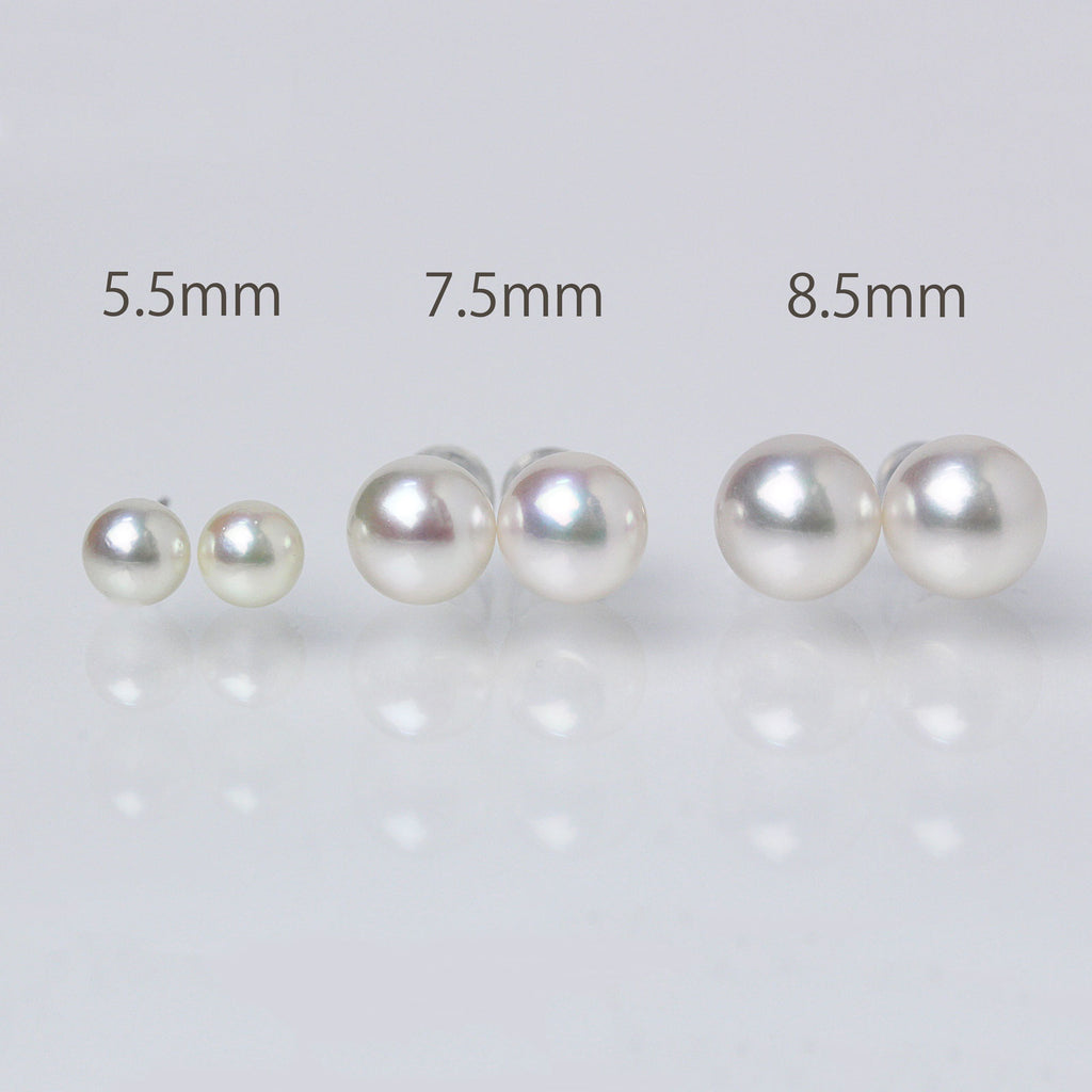 パールピアス スタンダード 選べる3サイズ 5.5mm 7.5mm 8.5mm 直結スタッドタイプ ノングレード