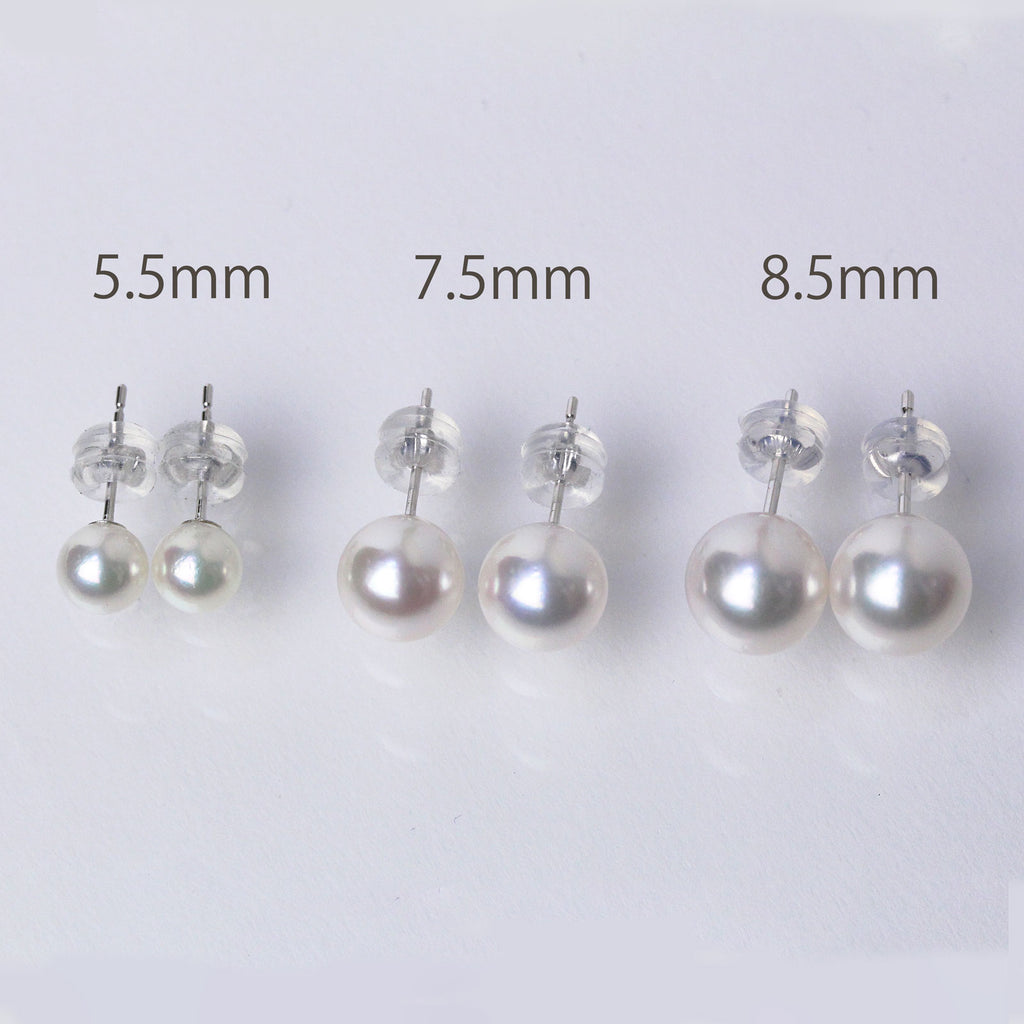 パールピアス スタンダード 選べる3サイズ 5.5mm 7.5mm 8.5mm 直結スタッドタイプ ノングレード