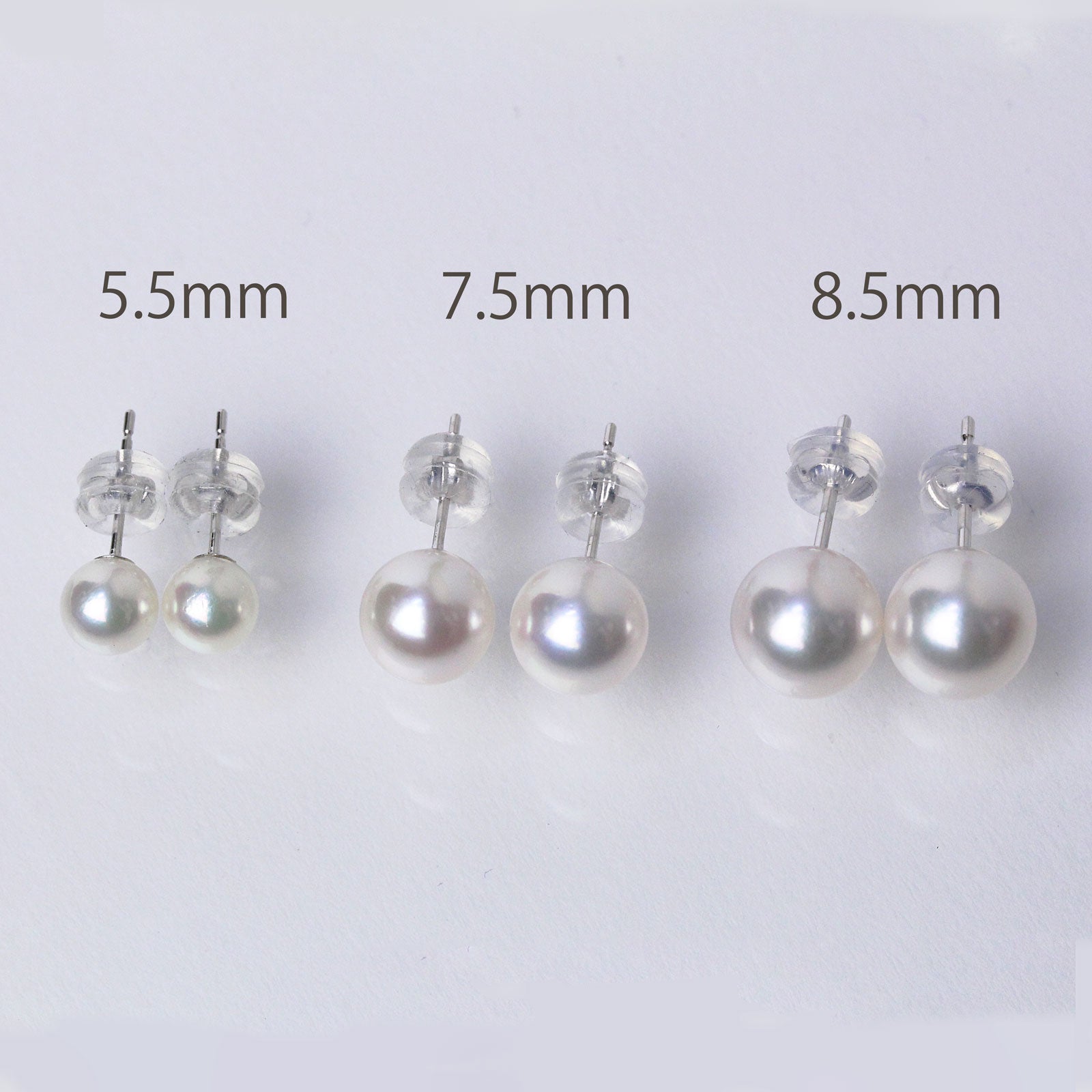 パールピアス スタンダード 選べる3サイズ 5.5mm 7.5mm 8.5mm 直結スタッドタイプ ノングレード