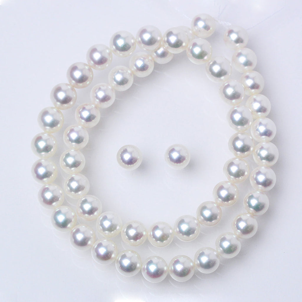 オーロラ天女 パールネックレスセット 無調色